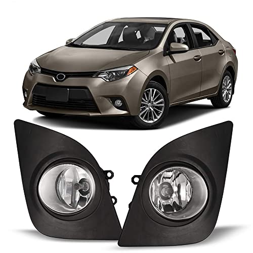 Winjet Compatible with 2014 2015 2016 Toyota Corolla Driving Fog Lights + Switch + Wiring Kit