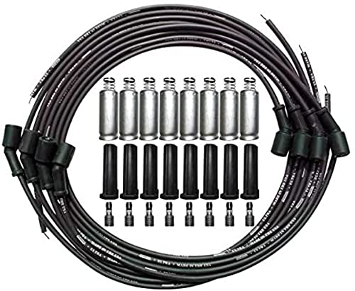 Moroso 51011 Ultra Series Black Universal Spark Plug Wires, GM LS, Straight Plug Ends