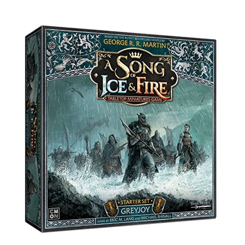 A Song of Ice and Fire Tabletop Miniatures Game House Greyjoy Starter Set - Rulers of The Iron Islands! Strategy Game for Adults, Ages 14+, 2+ Players, 45-60 Minute Playtime, Made by CMON