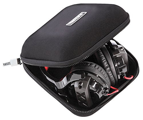 Vaultz VZ00875 Large Locking Soft Sided Headphone Case Black