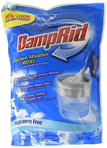 DampRid Moisture Absorber 42oz Refill Bag Fragrance Free Pack of 3