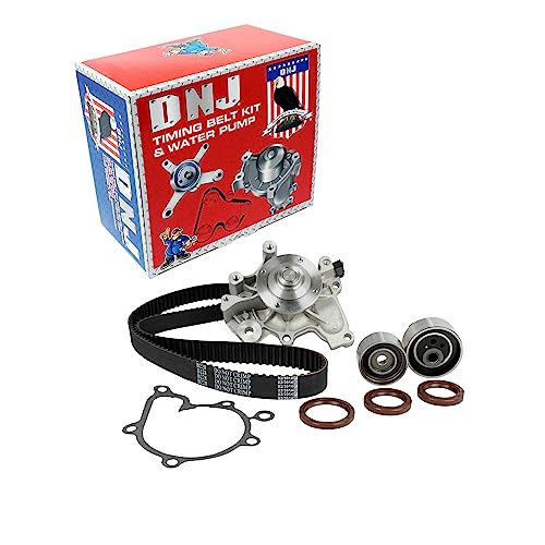 DNJ TBK425WP Timing Belt Kit with Water Pump for 1993-2003 / Ford, Mazda / 626, MX-6, Probe, Protege, Protege5 / 2.0L / DOHC / L4 / 16V / 122cid, 1991cc, 2000cc