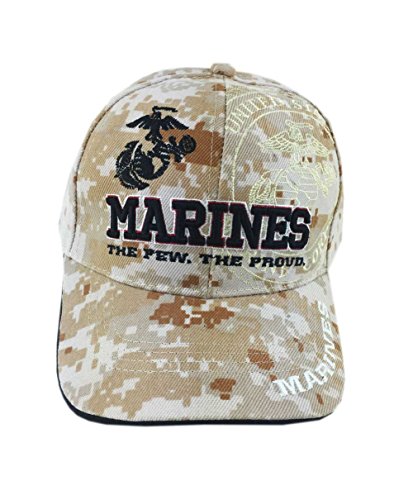 U.S. Marines Corps Official Licensed Emblem Baseball Cap Hat Visor 3D Embroidery Desert Camouflage