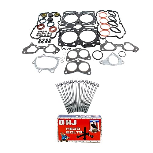 DNJ HGB7241 Cylinder Head Gasket Set with Head Bolt Kit for 2007-2009 Subaru Legacy 2.5L 2458cc H4 DOHC