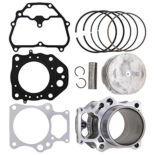 NICHE Cylinder Piston Gasket Top End Rebuild Kit for Honda Rancher TRX420 2007-2018 12100-HP7-A00 12191-HP5-601