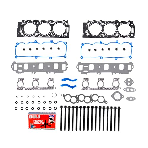 DNJ HGB41441 Cylinder Head Gasket Set with Head Bolt Kit for 1998-1999 Ford Ranger 3.0L 2986cc 182cid V6 OHV