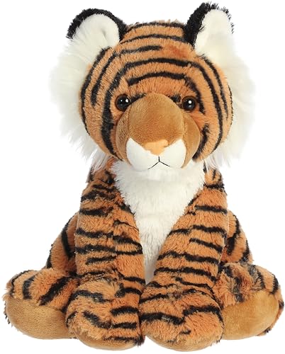 Aurora Cuddly Bengal Tiger Stuffed Animal - Cozy Comfort - Endless Snuggles - Brown 14 Inches