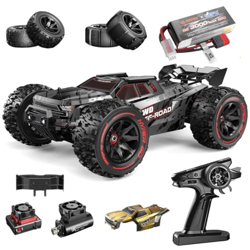 MJX Hyper Go 14210 High-Speed 55kmh Offroad RC Car for Adults 4WD with 2 Shells, Brushless RC Truck 4X4 Electric Powered