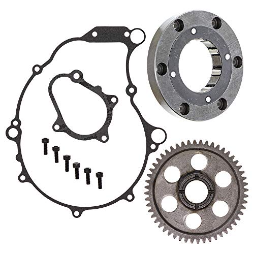 NICHE Starter Clutch Bearing Gear Kit for Yamaha Raptor 660R 5LP-15590 5LP-15515 91317-06014