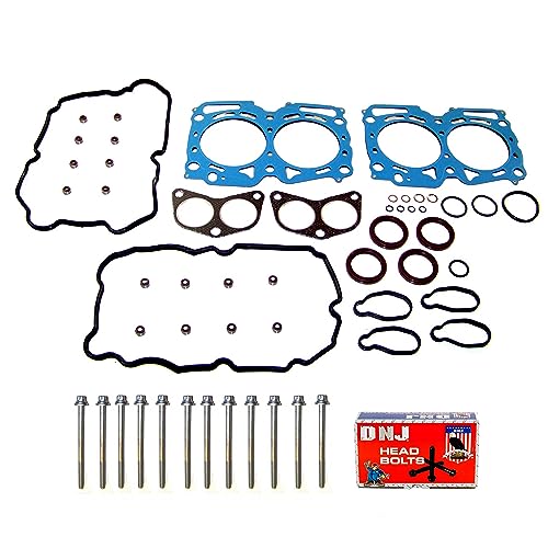 DNJ HGB725 Cylinder Head Gasket Set with Head Bolt Kit for 2010-2012 Subaru Legacy 2.5L H4 2458cc 16V DOHC