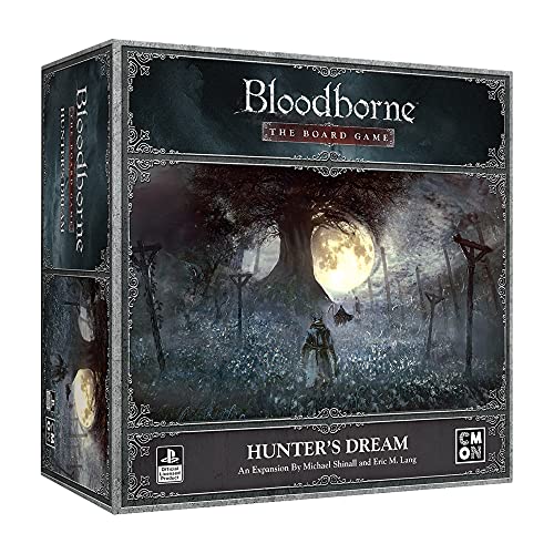 CMON Bloodborne The Board Game Hunter's Dream Expansion Strategy Game Horror Game Cooperative Game for Adults and Teens Ages 14+ 1-4 Players Average Playtime 60-90 Minutes Made by CMON