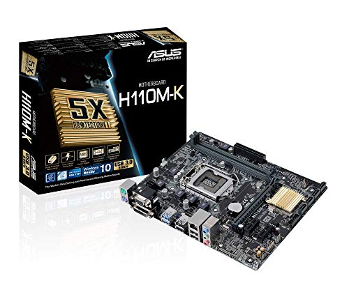 ASUS Micro ATX DDR4 LGA 1151 Motherboards H110M-K