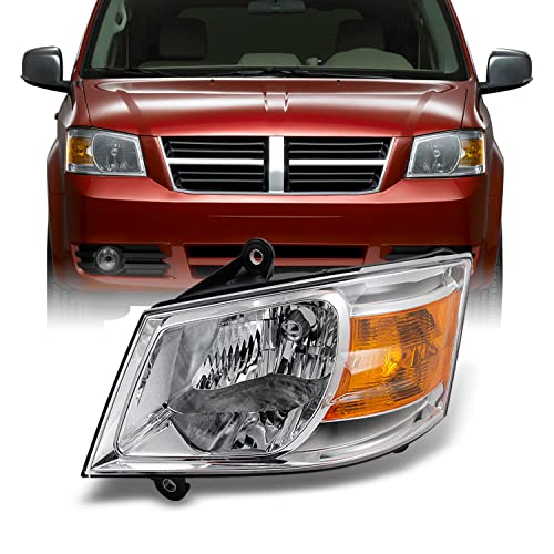 AKKON - For Dodge Grand Caravan Clear Driver Left Side Front Headlight Head Lamp Light Replacement