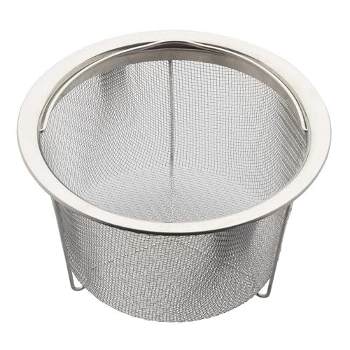 Instant Pot Official Large Mesh Steamer Basket, Stainless Steel, Round - Versatile Steamer Strainer for Vegetables, Fish, and More - Durable, Rust-Resistant, Easy-Lift Handle, Dishwasher Safe