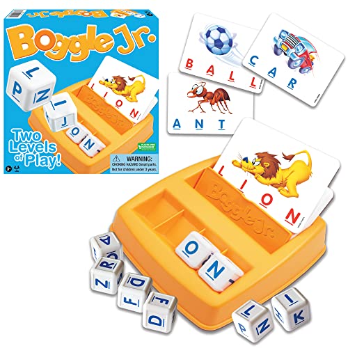 Boggle Jr, The Original Grow-With-Me Alphabet Learning Game by Winning Moves Games USA, Word and Picture Recognition Learning Game for Kids Ages 3+