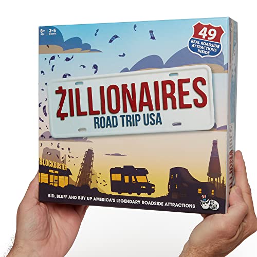 Zillionaires Road Trip USA: Family Board Game for Kids and Adults, Board Games for Families, Best New Board Games, Great For 2 5 Players