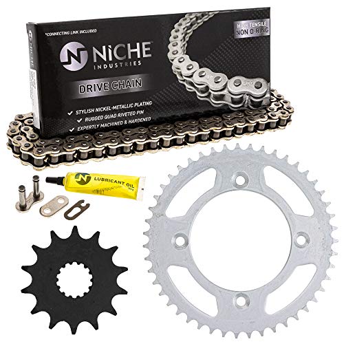 NICHE Drive Sprocket Chain Combo for Yamaha YZ85 Front 14 Rear 47 Tooth 428HZ Standard 118 Links