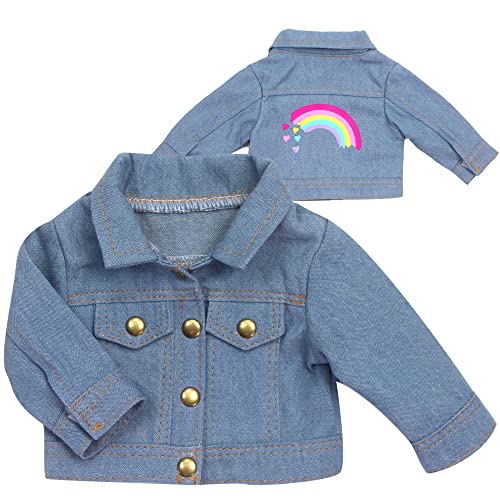 Sophia's 18" Doll Denim Jacket with Rainbow Design