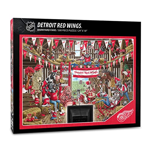 YouTheFan NHL Detroit Red Wings Barnyard Fans 500pc Puzzle