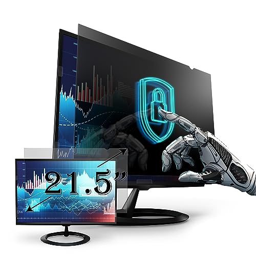 Privacy Screen Filter for 21.5 Inches Screen Measured Diagonally Desktop Computer Widescreen Monitor, Screen Filter size is 18.7 inch width x 10.5 inch height