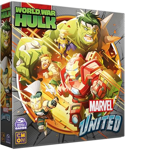 CMON Marvel United: World War Hulk Expansion - Tabletop Miniatures Strategy Game, Cooperative Superhero Game for Kids Adults, Ages 14+, 1-5 Players, 45 Min Playtime, Made by CMON