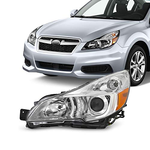 AKKON - Fits 2013 2014 Subaru Legacy Outback Projector Chrome Headlights HeadLamp Driver Left Only