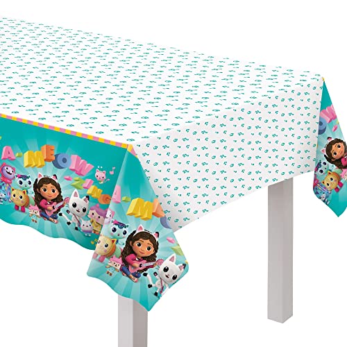 amscan Gabby's Dollhouse Plastic Party Table Cover - 54" x 96" Multi-color 1 Pc.