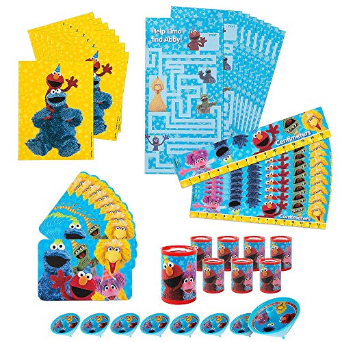 amscan Mega Mix Favors Sesame Street Collection Party Accessory , White