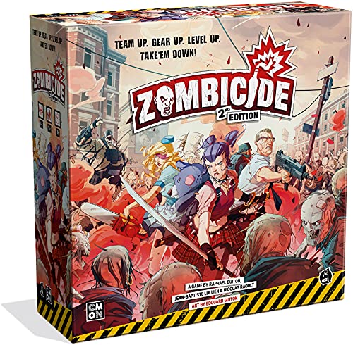 Zombicide 2nd Edition Strategy Board Game Cooperative Game for Teens and Adults Zombie Board Game Ages 14+ 1-6 Players Avg. Playtime 1 Hour Made by CMON