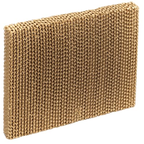 Hessaire Replacement Evaporative Cooler Pads - Swamp Cooler Replacement Pads with Corrugated Build - Low Odor Xel50 Media Evaporative Cooling Pad for 1300 CFM Mobile Cooler Fan - 1 Panel, 19 x 17