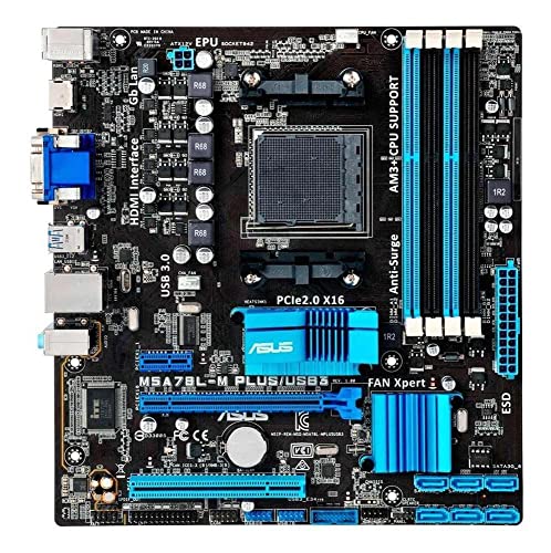 ASUS M5A78L-M Plus/USB3 DDR3 HDMI DVI USB 3.0 760G AM3+ based Motherboard,Black