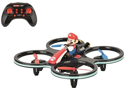 Carrera RC - Officially Licensed Mario Kart Mini Mario-Copter 2.4GHz Rechargeable Remote Control Helicopter Drone Toy Easy to Fly