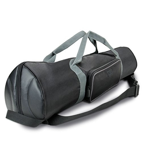 USA Gear Padded Tripod Case Bag (21-35in) with Adjustable Size, Pocket & Shoulder Strap for Camera Accessories