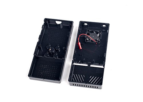 Summitlink Black Case with Fan for ADS-B Raspberry Pi Stratux DIY Kit, Matte Finish, Tool Free Assembly (Does not Fit AHRS Model)