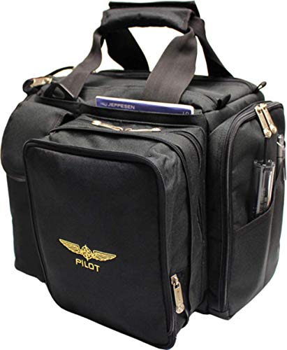 Design 4 Pilots CROSS COUNTRY Flight Bag (Black, Pilot Gift)