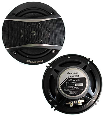 Pioneer TS-A1676R 6.5" 3-Way Car Speakers (4 Pack, 320W)