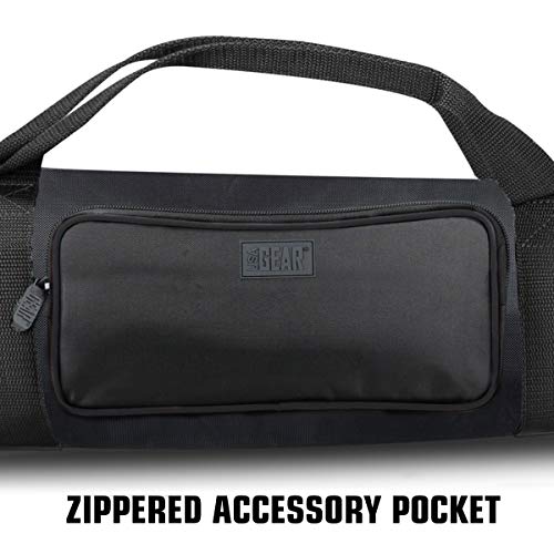 USA Gear Padded Tripod Case Bag (21-35in) with Adjustable Size, Pocket & Shoulder Strap for Camera Accessories