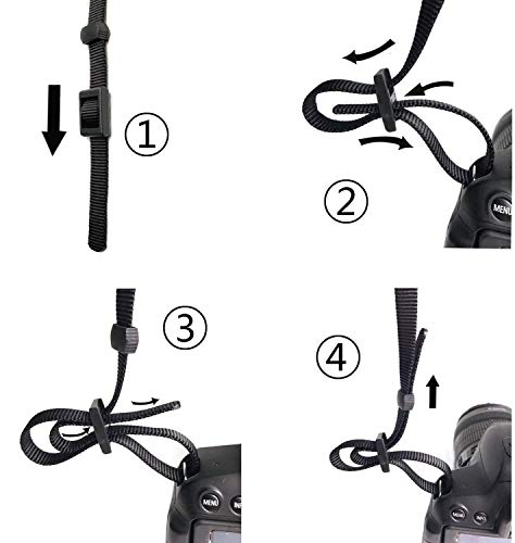 Eorefo Camera Shoulder Strap for Compact Digital, Mirrorless, and DSLR Cameras (Black)