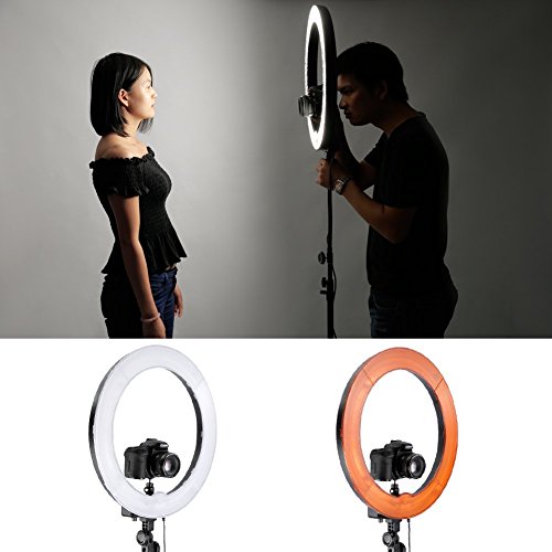 Neewer Orange & White Color Filter Set for 18"/48cm 75W 600W 5500K Ring Light & 55W LED SMD 5500K Dimmable Ring Light (240 Pieces)