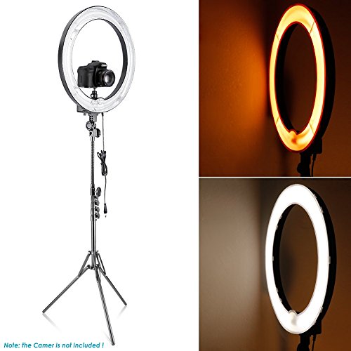 Neewer Orange & White Color Filter Set for 18"/48cm 75W 600W 5500K Ring Light & 55W LED SMD 5500K Dimmable Ring Light (240 Pieces)
