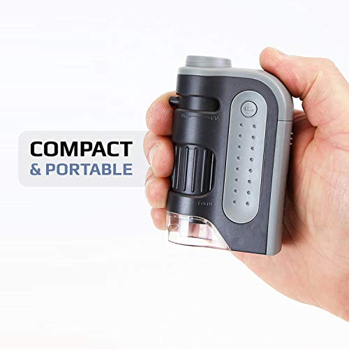 Carson MicroBrite Plus 60x-120x LED Illuminated Pocket Microscope