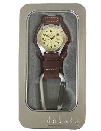 Dakota Field Leather Clip Watch (Brown)