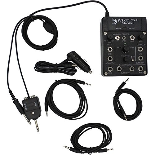 Pilot Communications USA PA-400St Stereo Intercom with 4 Phone Ports