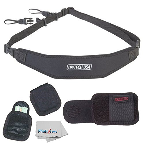 Op/Tech Utility Sling w/ Duty Holster & Media Holster (Set of 2) + Photo4Less Cleaning Cloth