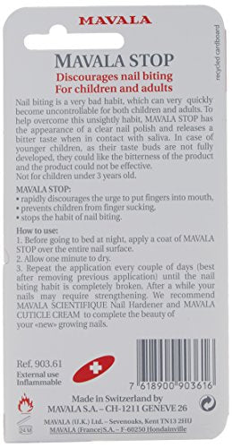 Mavala Stop Nail Polish Treatment | Deterrent (For Ages 3+) | 0.17 oz