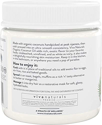 Viva Naturals Organic Virgin Coconut Oil, 16 fl. oz. (473mL)