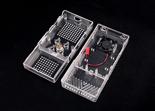 SummitLink Clear Case for DIY Raspberry Pi Stratux ADS-B Kit with Built-In Fan and Matte Finish (Does Not Fit AHRS)