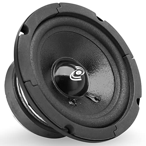 Pyle PDMR5 5" 200W Peak High Performance Mid-Range Car Speaker with 15 Oz Magnet, 8 Ohm, 92 dB and Paper Coating Cone (450 Hz - 7 kHz Frequency Response)