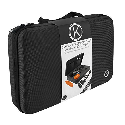 CamKix Carrying Case for GoPro Hero 5 Black & Session, Hero 4, 3+, 3, 2, 1 - Customizable Interior - Travel or Home Storage