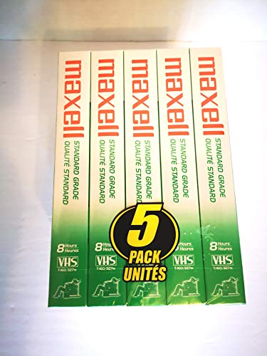 Maxell T160 Standard Grade VHS Tape (3 Pack, 213030)